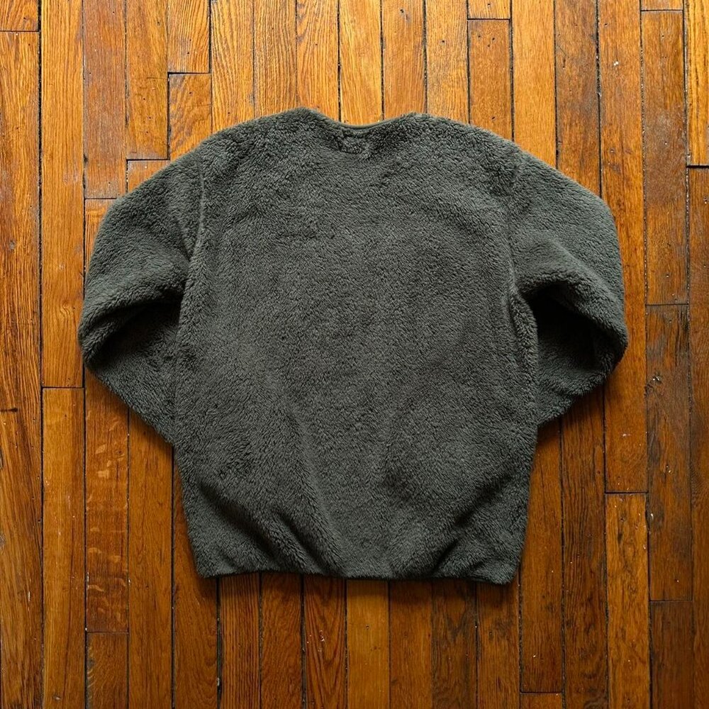 Engineered Garments x Uniqlo Pullover Sherpa Fleece Sweatshirt Men XXS Green - Picture 3 of 6
